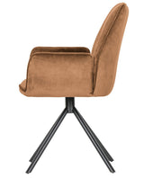 Woood Amber Dining Chair - Caramel Velour