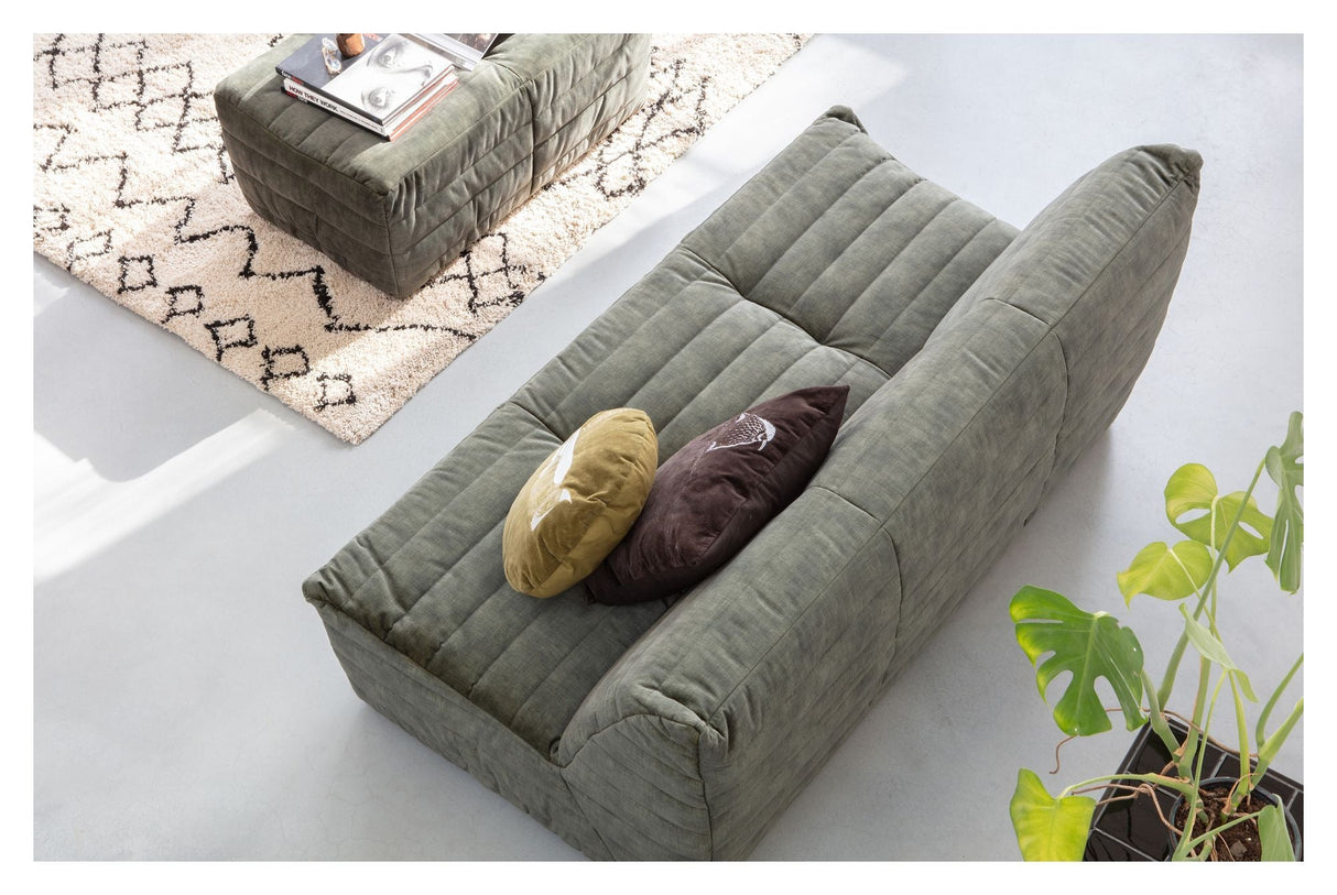 Woood Bag Sofa - Green Velvet