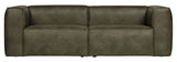 Woood Bean 3.5-pers. Sofa in eco-leather, Army green