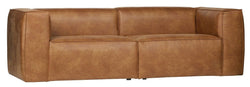 Woood Bean 3.5-pers. Sofa in eco-leather, Cognac