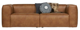 Woood Bean 3.5-pers. Sofa in eco-leather, Cognac