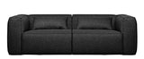 Woood Bean 3.5-pers. Sofa with cushions, Dark Gray