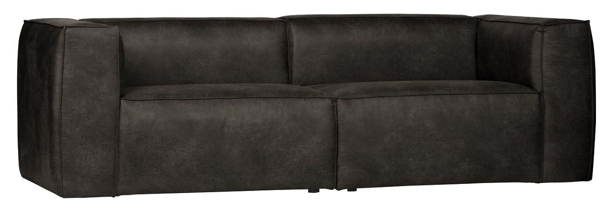 Woood Bean 3.5-pers. Sofa in eco-leather, Black