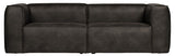 Woood Bean 3.5-pers. Sofa in eco-leather, Black