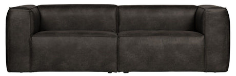 Woood Bean 3.5-pers. Sofa in eco-leather, Black