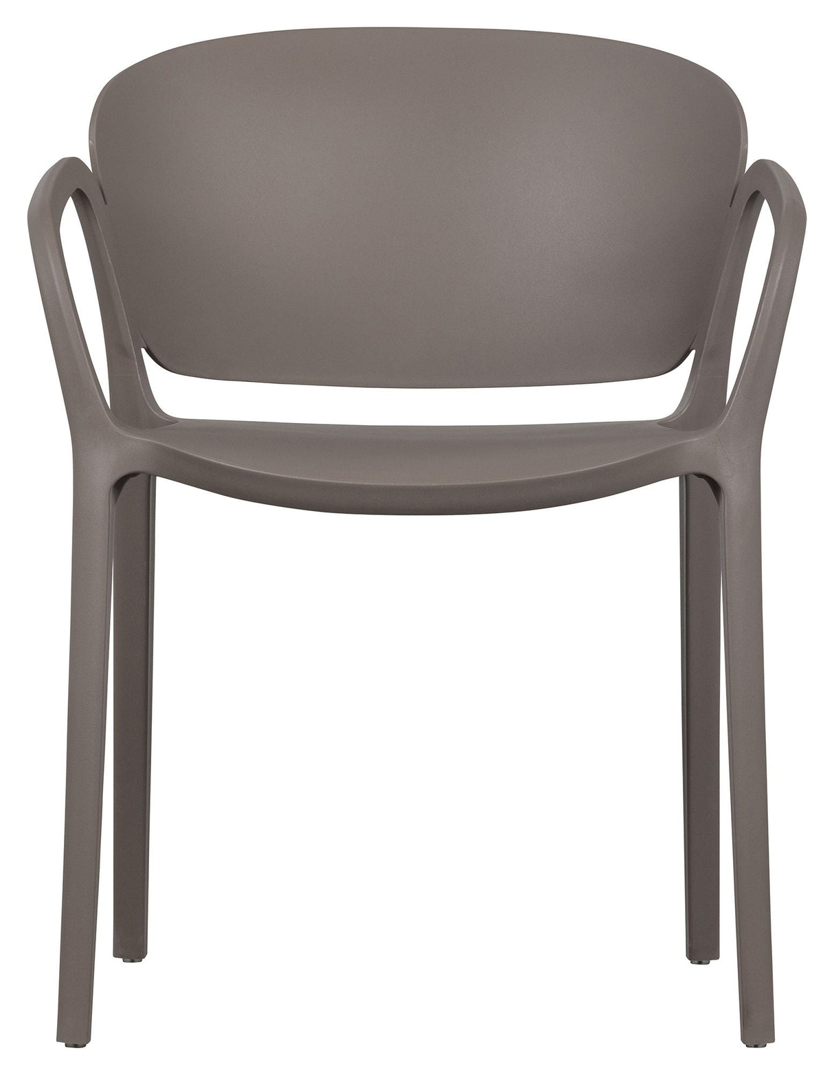 Bent Plastic Garden Chair, Taupe