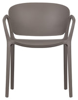 Bent Plastic Garden Chair, Taupe