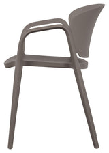 Bent Plastic Garden Chair, Taupe