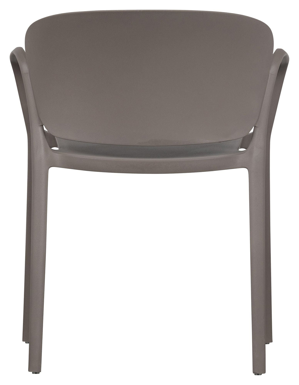 Bent Plastic Garden Chair, Taupe