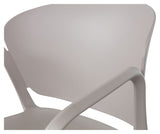 Bent Plastic Garden Chair, Taupe