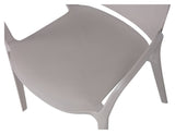 Bent Plastic Garden Chair, Taupe