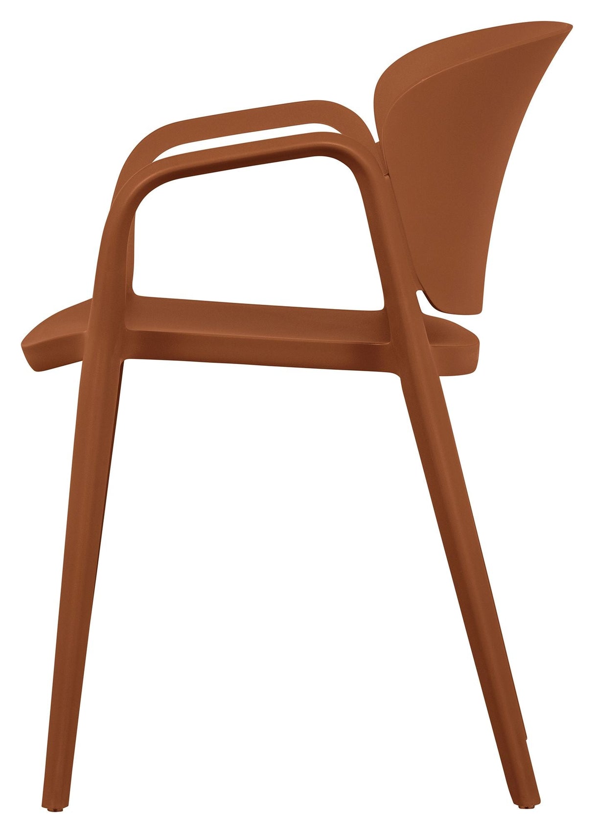 Bent Plastic Garden Chair, Terra