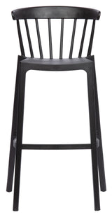 Woood Bliss Bar Chair - Black Plastic