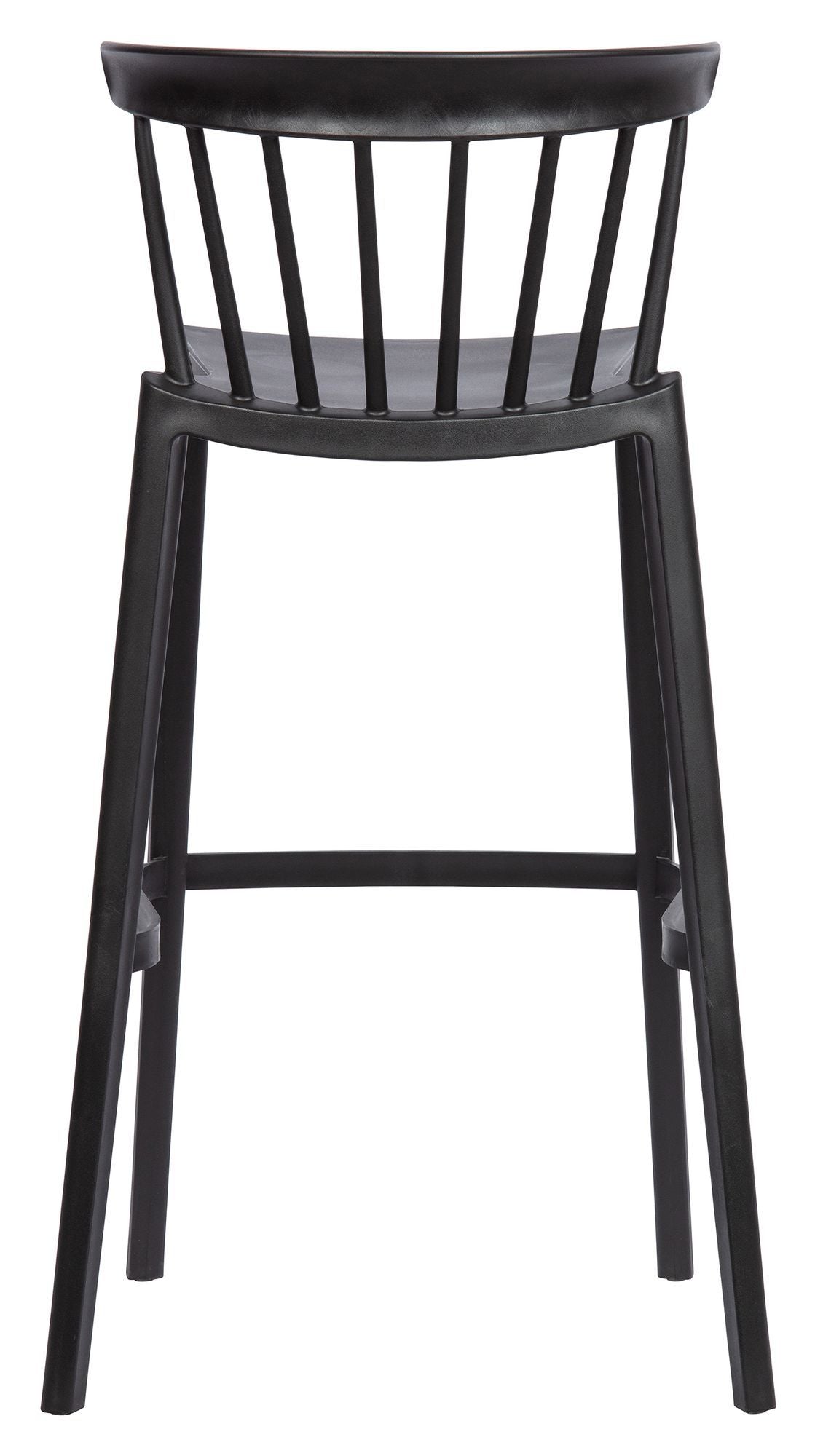 Woood Bliss Bar Chair - Black Plastic