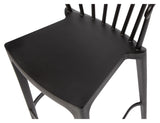 Woood Bliss Bar Chair - Black Plastic