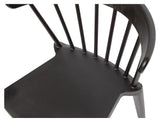 Woood Bliss Bar Chair - Black Plastic