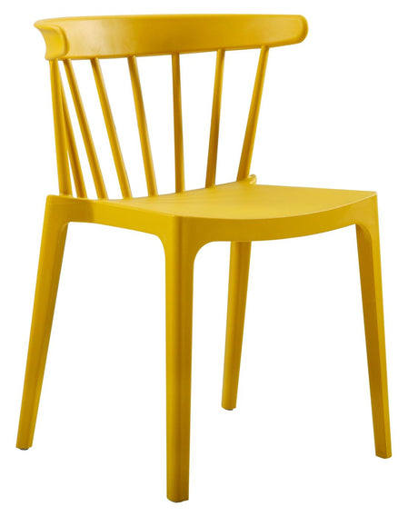 Woood Bliss Dining chair - Okker plastic