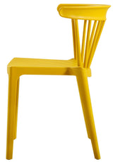 Woood Bliss Dining chair - Okker plastic