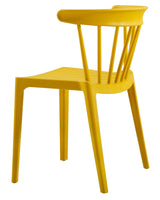 Woood Bliss Dining chair - Okker plastic