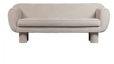 Bodi 2-seater sofa with round legs, Nature