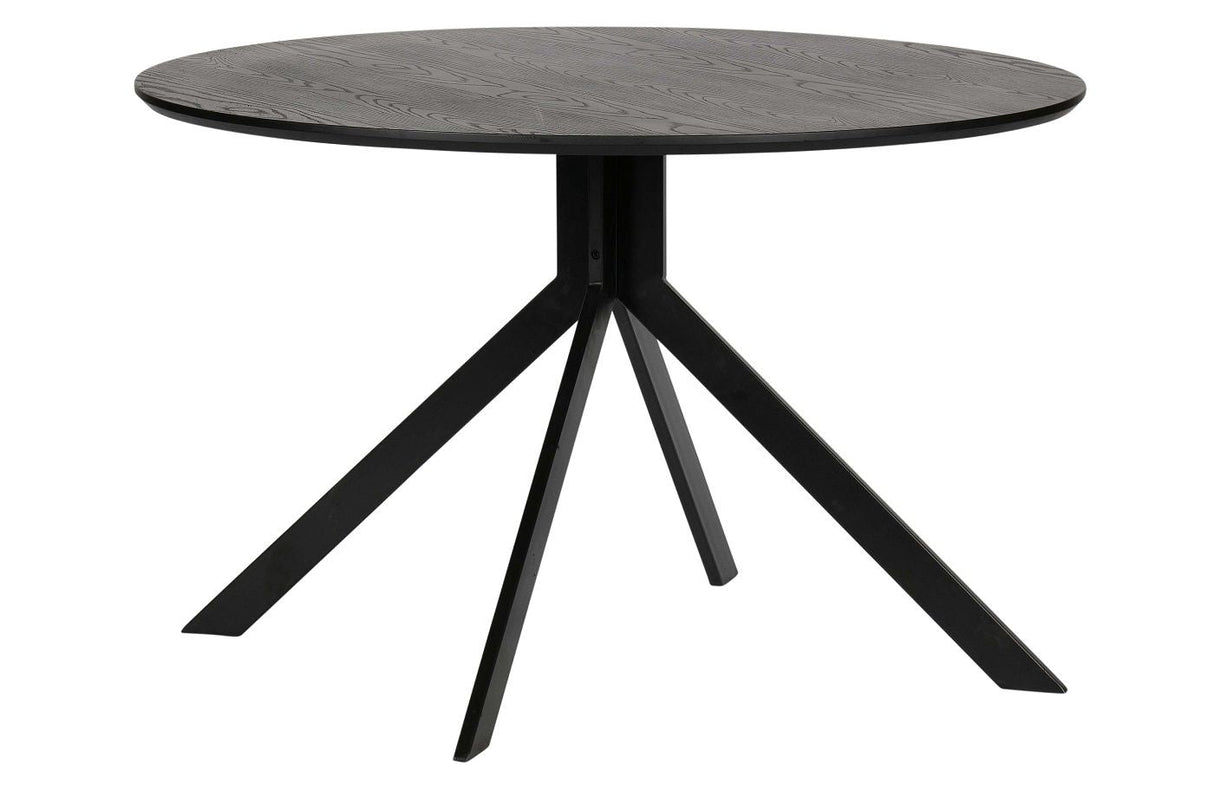 WOOOD - Bruno Dining table Ø120 - Matte black