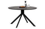 WOOOD - Bruno Dining table Ø120 - Matte black