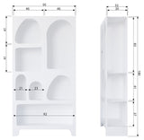 Woood Caz Shelf, 180x95, White wood