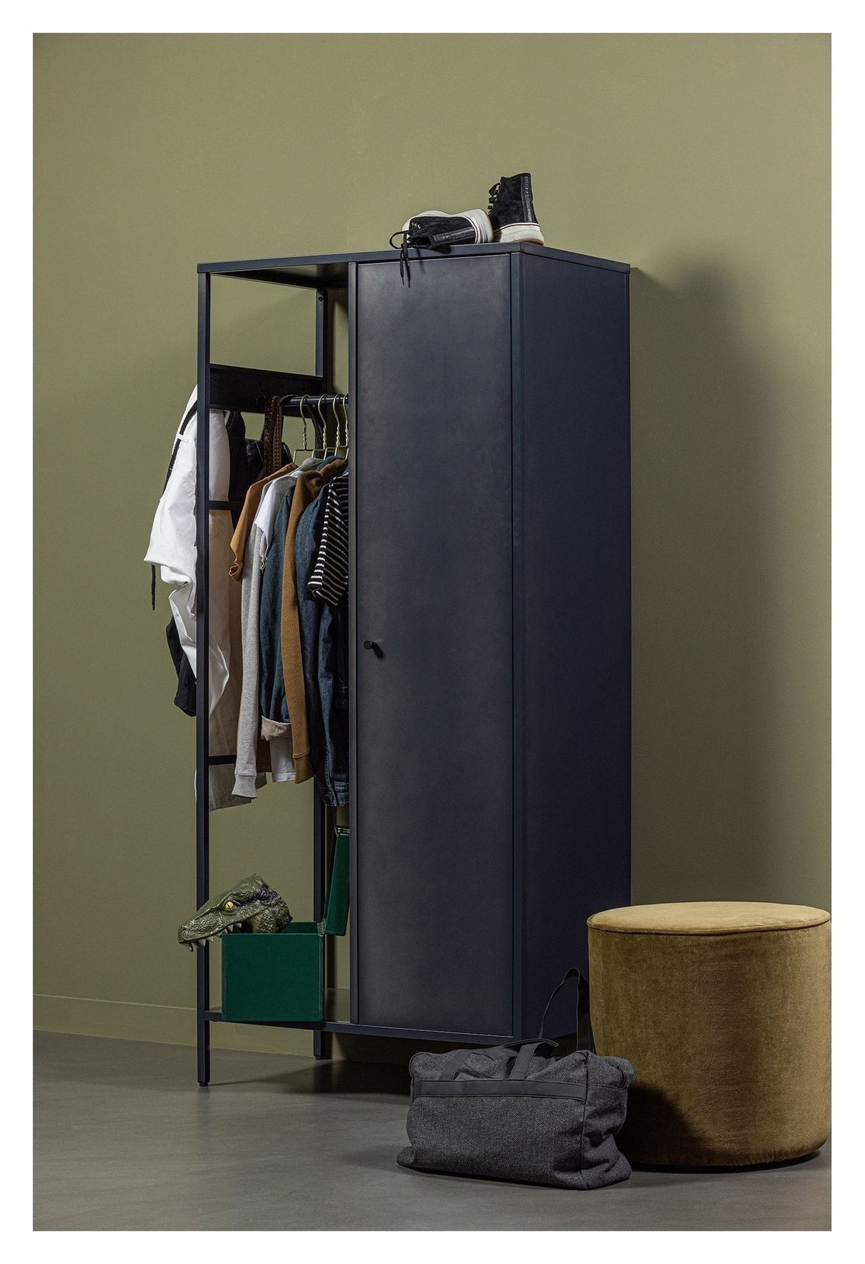 Coen Wardrobe - Anthracite