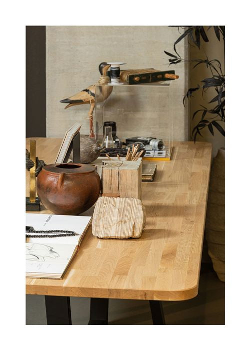 Combi-tablo Dining table with Drenthe legs, Oak/nature, 100x240