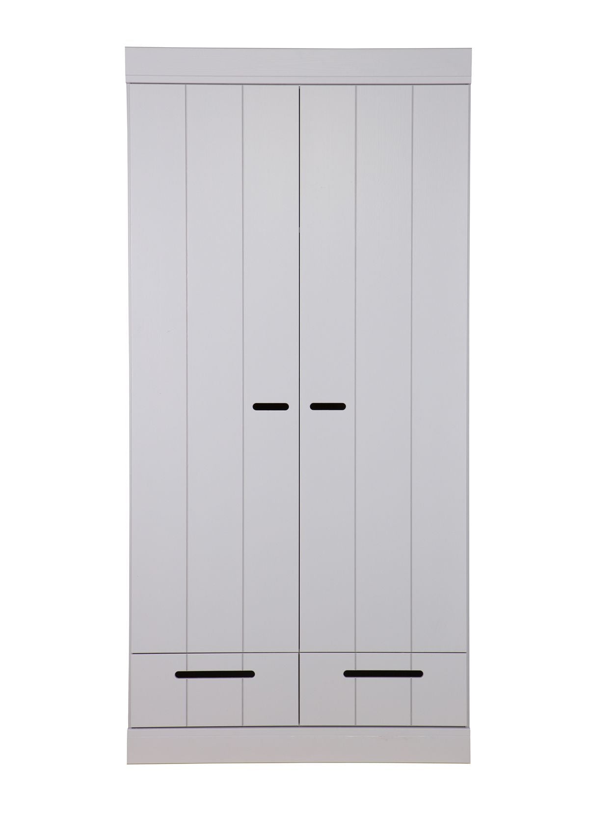 Woood, Connect 2-Door Wardrobe, Concrete Gray