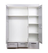 Woood, Connect 3-Door Wardrobe, Concrete Gray