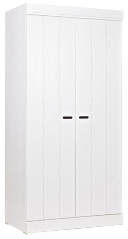 Woood, Connect 2-Door Wardrobe, White