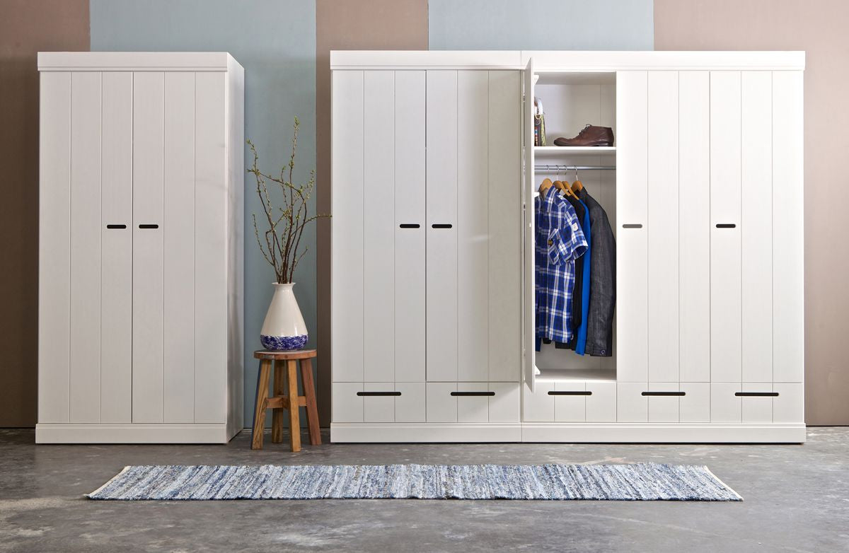 Woood, Connect 2-Door Wardrobe, White