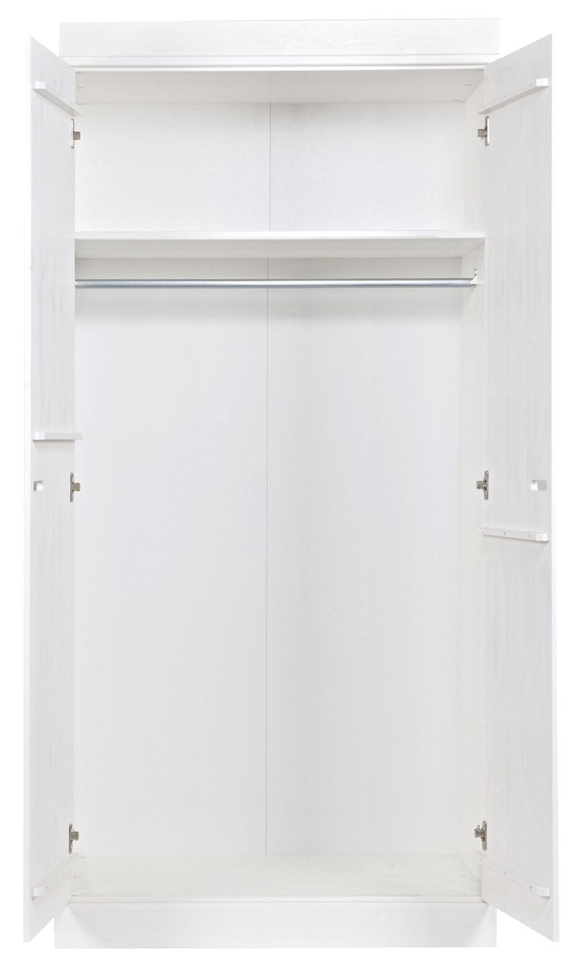 Woood, Connect 2-Door Wardrobe, White