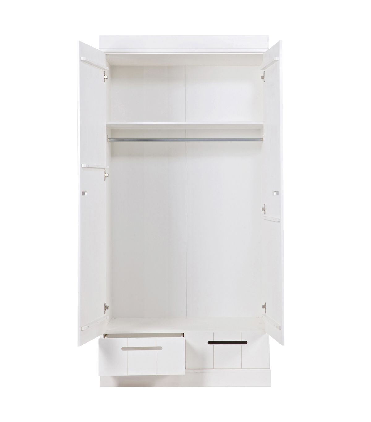 Woood, Connect 3-Door Wardrobe, White