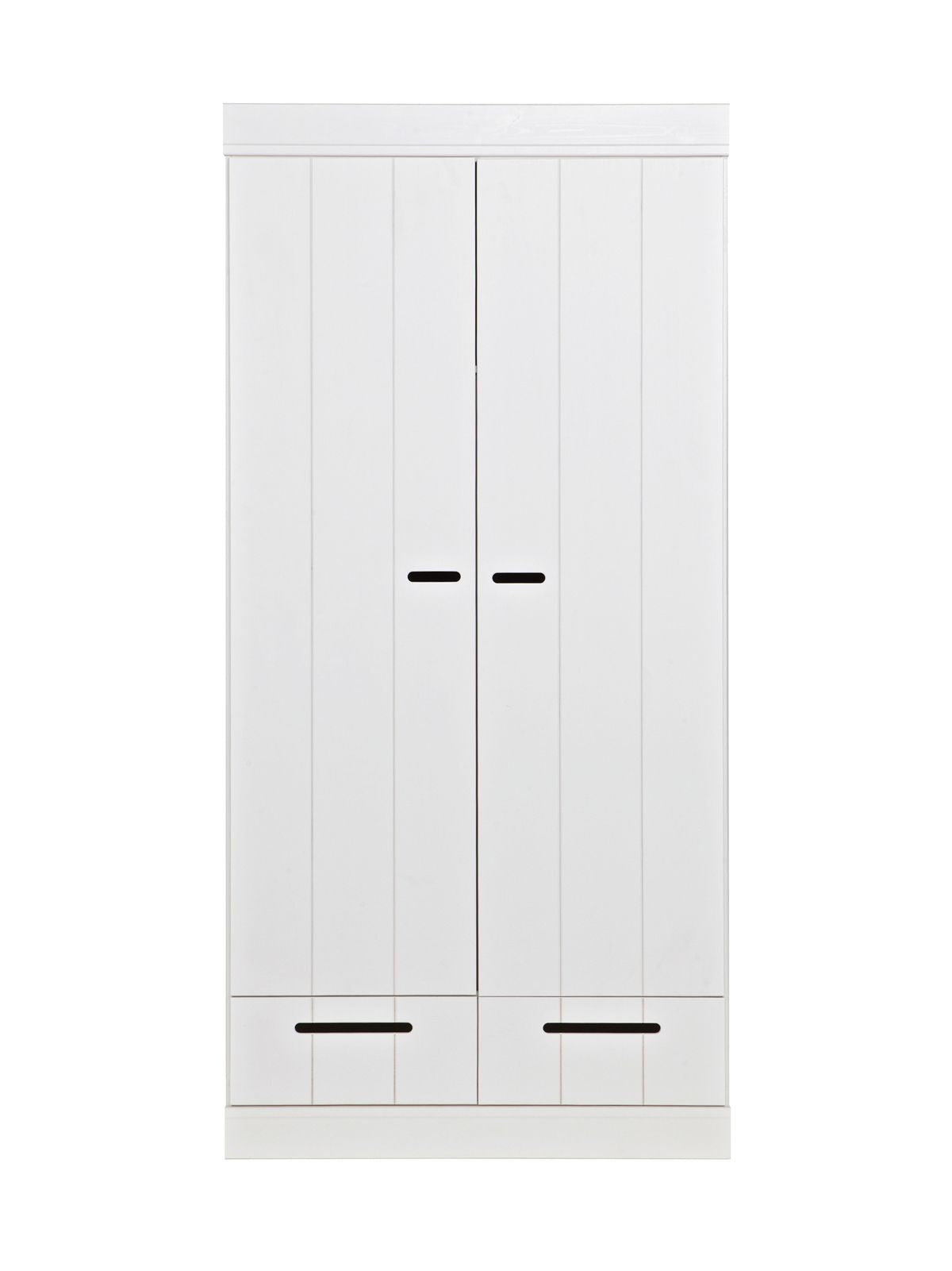 Woood, Connect 3-Door Wardrobe, White