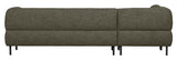 Lloyd Sofa w. chaise longue, Left facing, Green Melange