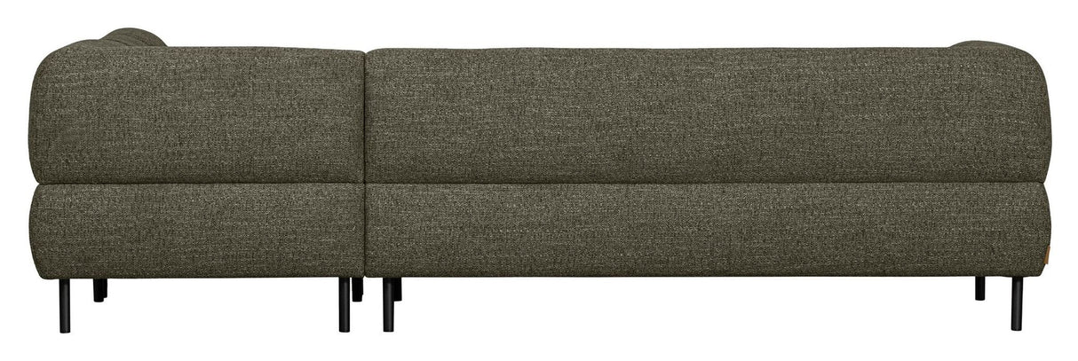 Lloyd Sofa w. chaise longue, Right facing, Green Melange