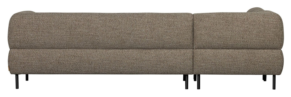 Lloyd Sofa w. chaise longue, Left, Dark brown Melange