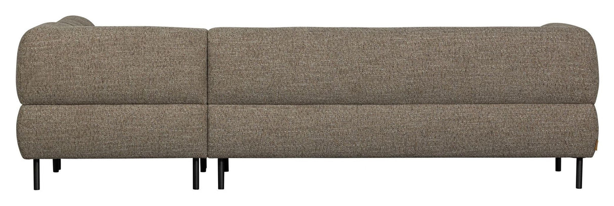 Lloyd Sofa w. chaise longue, Right, Dark brown Melange