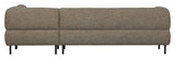 Lloyd Sofa w. chaise longue, Right, Dark brown Melange