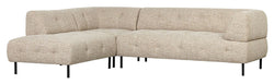 Lloyd Sofa w. chaise longue, Left facing, Natural Melange