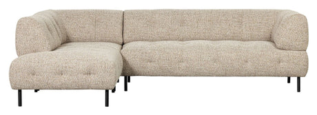 Lloyd Sofa w. chaise longue, Left facing, Natural Melange