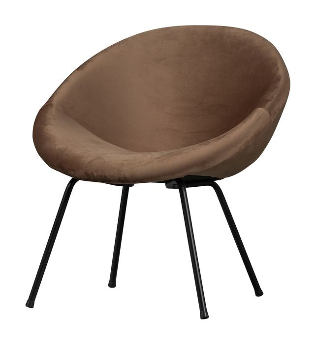 Moly armchair, light brown fabric