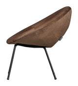 Moly armchair, light brown fabric