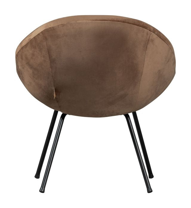 Moly armchair, light brown fabric