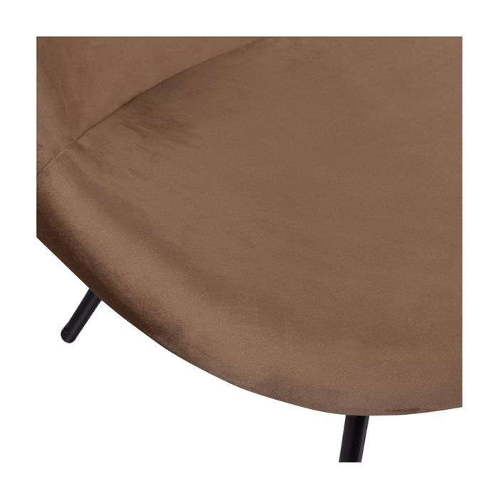 Moly armchair, light brown fabric