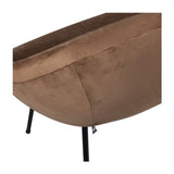 Moly armchair, light brown fabric