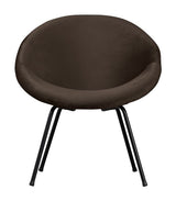 Moly Armchair, Dark brown fabric