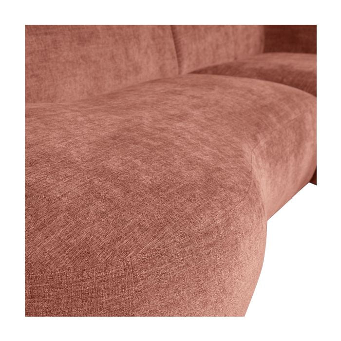 Polly Sofa w. chaise longue, Right, Pink